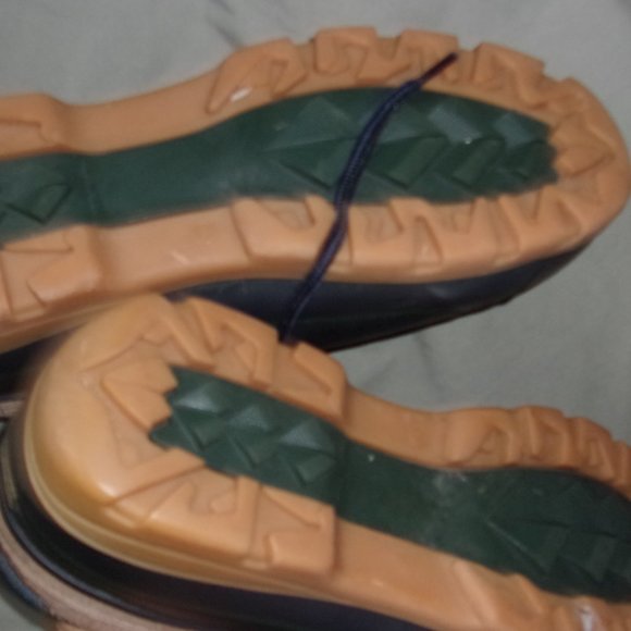 size 10 womens shoes rubber rain work boots blue ten gently used - Picture 6 of 6